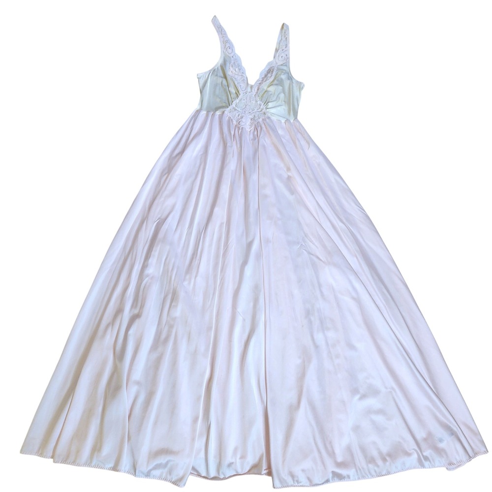 Vintage Pastel Olga Full Sweep Gown Size XL